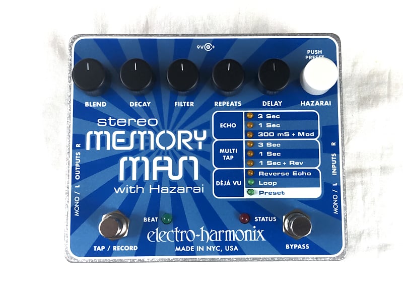 Used Electro-Harmonix EHX Stereo Memory Man with Hazarai Delay Looper Pedal image 1