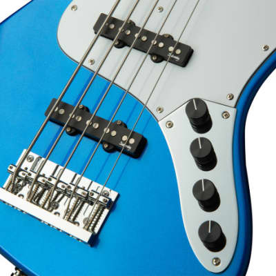 Sadowsky MetroExpress 21-Fret Vintage J/J Bass, Maple Fingerboard, 5-String - Solid Ocean Blue Metal image 2