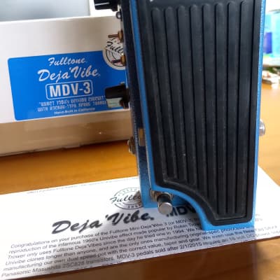 Fulltone Mini Deja Vibe MDV-3 2015 signed by the manufacturer for sale