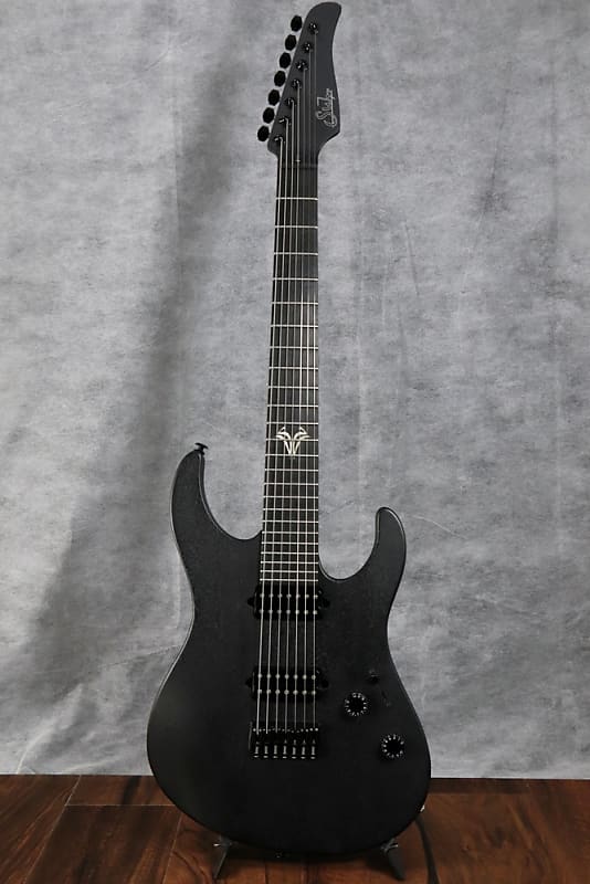 ギター Suhr Modern MS-BS7 Satin Black Suhr Modern Satin Black 7 Guitar - MS7 | Humbucker Music