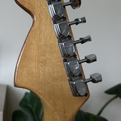 Fender Mustang Guitar with Maple Fretboard 1975 - 1978 - Blonde image 4
