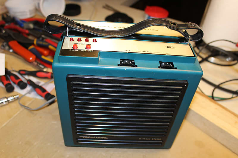 Restored Realistic 14-904 Porta-Player 8 Track Player  			