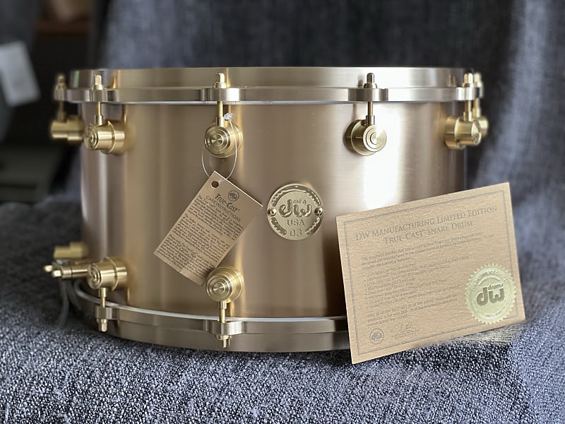 DW Limited Edition True Cast snare drum 14"x8" image 1