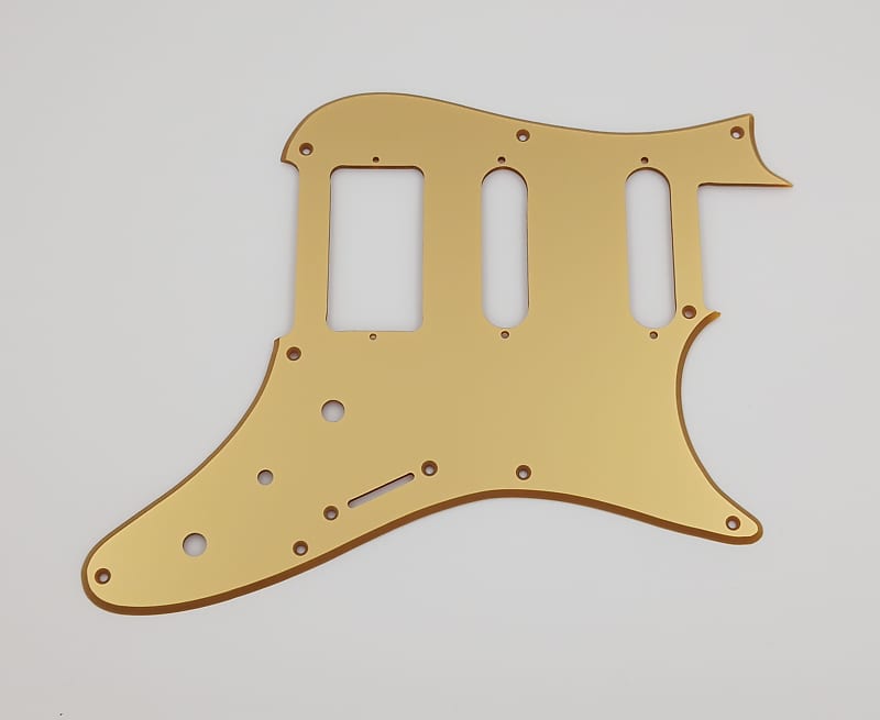 metallic gold acrylic pickguard for ibanez az224 guitar | Reverb