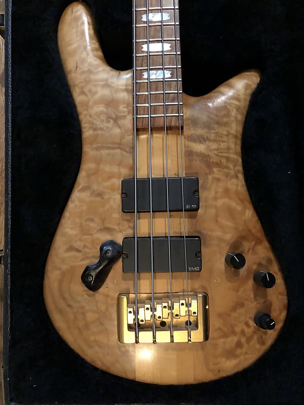 1994 Stuart Spector Ns-4 Neck Thru Bass 18v Active Figured 