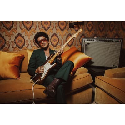 Fender Bruno Mars Stratocaster,  Mars Mocha Electric Guitar image 9