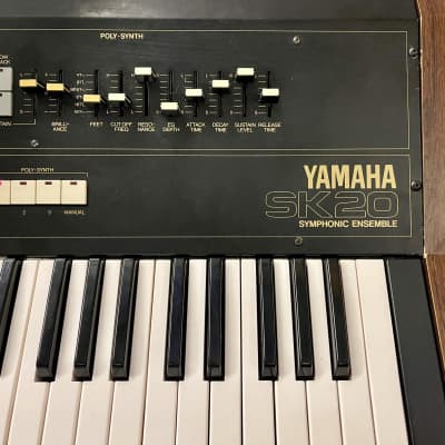 Yamaha SK-20 Symphonic Ensemble Synthesizer 1979 - 1980 - Black image 3