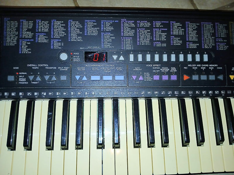 Vintage Yamaha PSR-310 Keyboard Piano Synth MIDI with Power