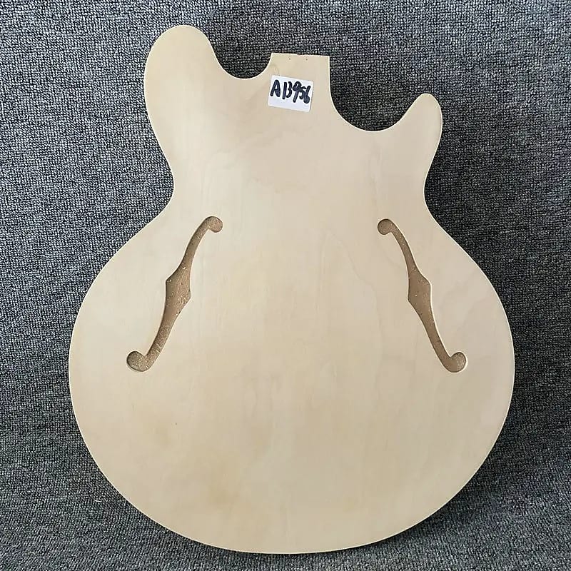 Unfinished Jazz Guitar Semi Hollow Body DIY Project Reverb UK