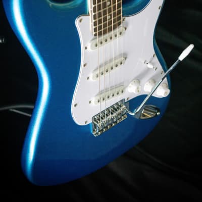 Aria Pro II STG-003 Electric Guitar (Various Finishes)-Metallic Blue image 20