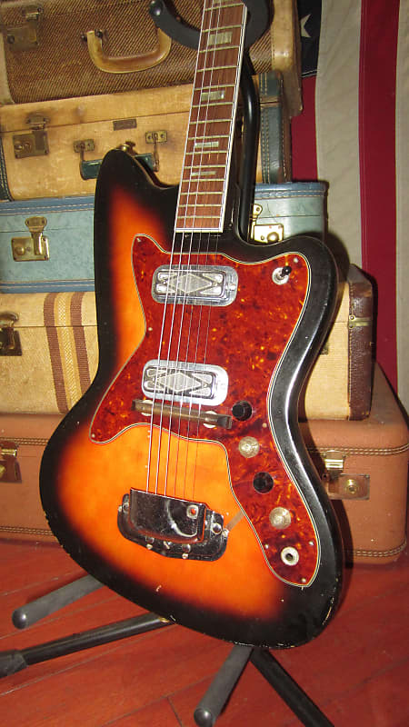 ~1965 Harmony Silvertone Silhouette Sunburst image 1