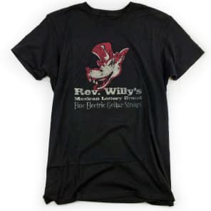 Jim Dunlop Rev Willy's T-Shirt - X Large - ''Electric Guitar Strings'' Mens Tee - 100% Cotton image 1