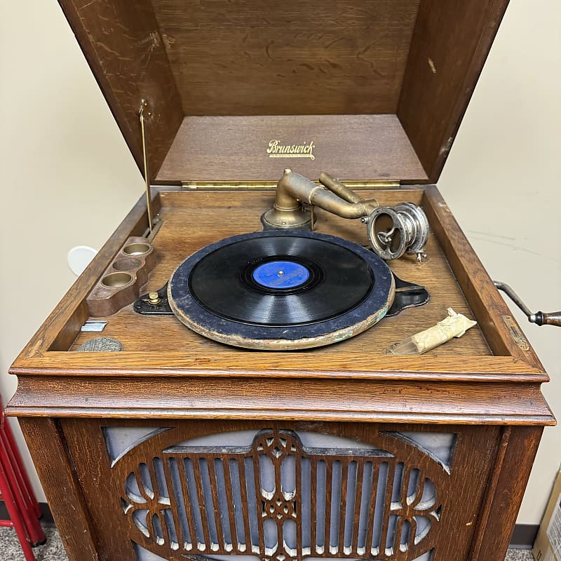 Brunswick 117 1920s Phonograph 78rpm Hand Cranked Record Reverb