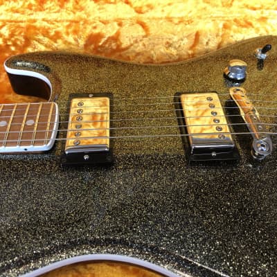 Fender Offset Stratocaster 2018 Gold/Black Sparkle Masterbuilder Apprentice Carlos Lopez image 11