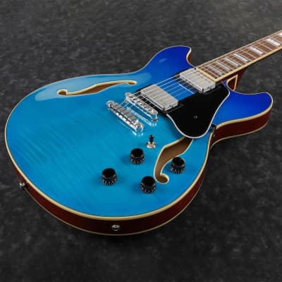 Ibanez AS Artcore AS73FM Semi-Hollow Body Electric Guitar (Azure Blue) (Hollywood, CA) image 7