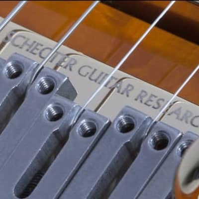 Schecter Japan California Classic Electric Guitar W/ Hardcase, Transparent Amber 7301 image 11