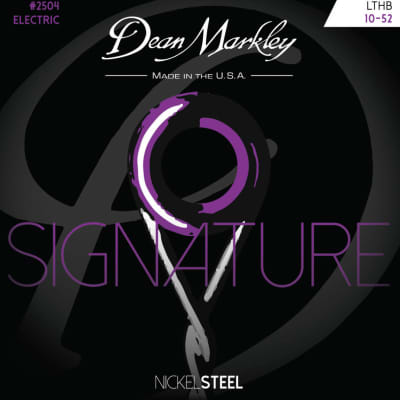 Dean Markley Nickel Steel 10-52 Light Top/Heavy Bottom Electric Guitar Strings for sale