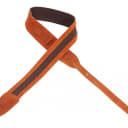 Levy's Leathers Guitar Strap M12SC-CPR 2' cotton guitar strap with suede ends...