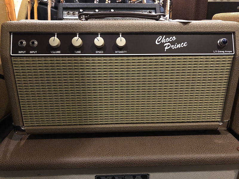 Lil Dawg Choco Prince tube head - brown tolex | Reverb