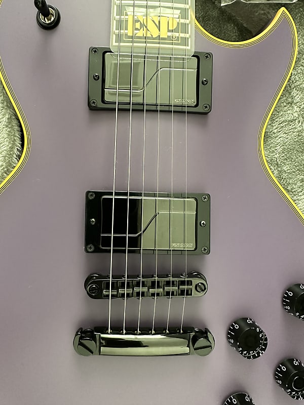 2021 ESP Eclipse CTM I FT Reversed Flag Inlays - Purple 2021 ESP Eclipse CTM I FT Reversed Flag Inlays - Purple