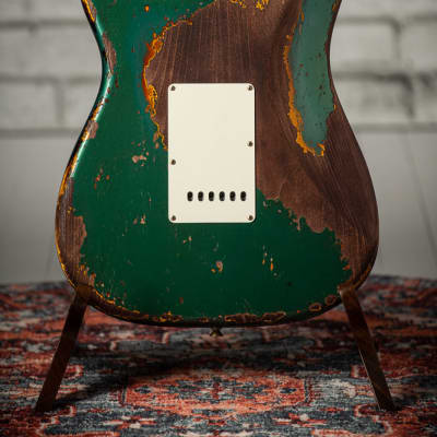 Fender ’57 Super Heavy Relic Strat - Faded Sherwood Green/Sunburst image 24