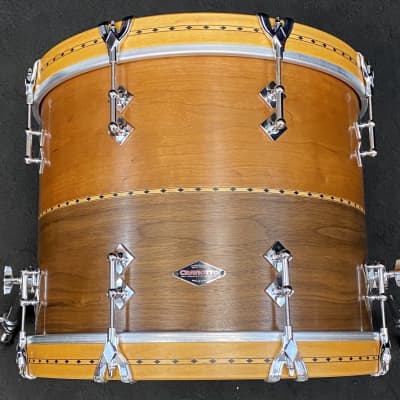 Craviotto 18/12/14/5x14" New Old Stock. Solid Stacked Drum Set - 2012 Signed Cherry/Walnut image 4
