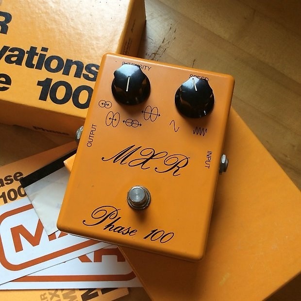 Original Vintage analog MXR Phase 100 Script logo 1975 | Reverb