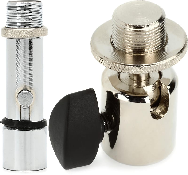 OnStage QK2C QuikRelease Mic Adapter Chrome Bundle with Reverb