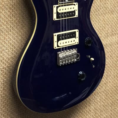 PRS SE Standard 24 Solidbody Electric Guitar Trans Blue Mahogany w/Maple Neck, Vibrato, Bag image 3