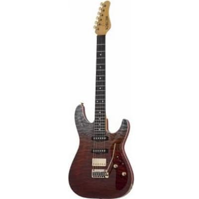 Schecter California Classic Series Electric Guitar w/ Case - Bengal Fade 7303 image 2