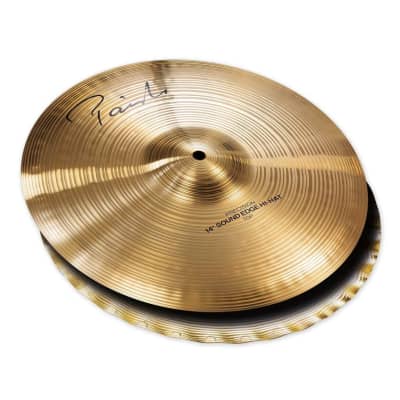 Paiste Signature Precision Sound Edge Hi Hat Cymbals 14" image 2