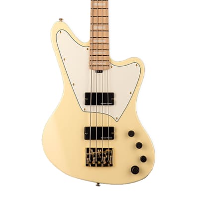 ESP LTD GB-4 4-String Bass Guitar - Vintage White image 3