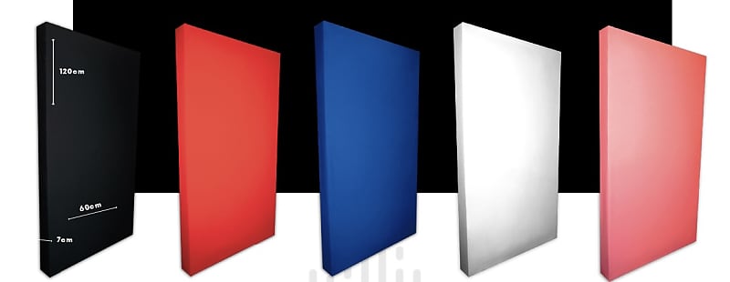 Acoustic panels in different colors (2 pack)  			