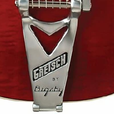 Gretsch B6C Tailpiece, Bigsby, Chrome with handle for Hollow Body Arch Top Guitars image 2