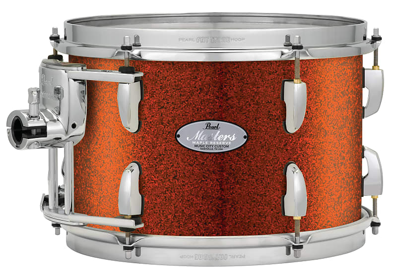 Pearl Music City Custom Masters Maple Reserve 14"x6.5" Snare Drum BURNT ORANGE GLASS MRV1465S/C447 image 1