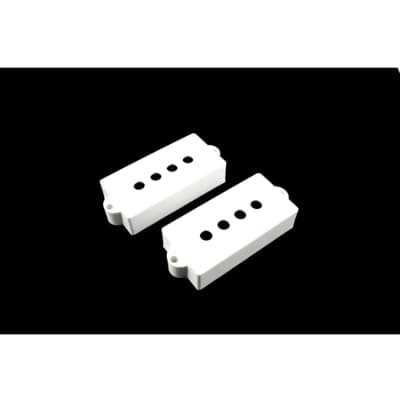 Allparts PC-0951-025 Pickup Cover Set for Precision Bass - White for sale