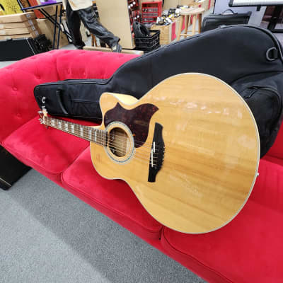 Takamine EG523SC Jumbo Flame maple acoustic electric guitar image 3