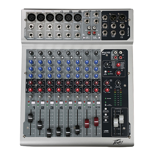 Peavey PV 10 10 Channel USB Mixer image 1