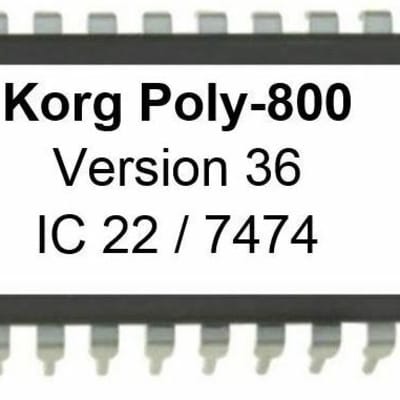 Korg Poly-800 OS 36 EPROM Firmware Upgrade KIT image 1