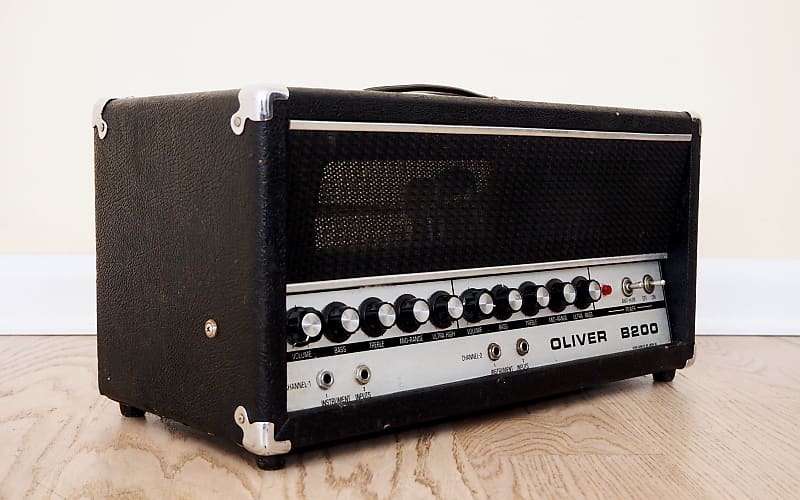 1971 Oliver B200 Duoflex Vintage Bass Amp Head 7027 Ampeg Reverb