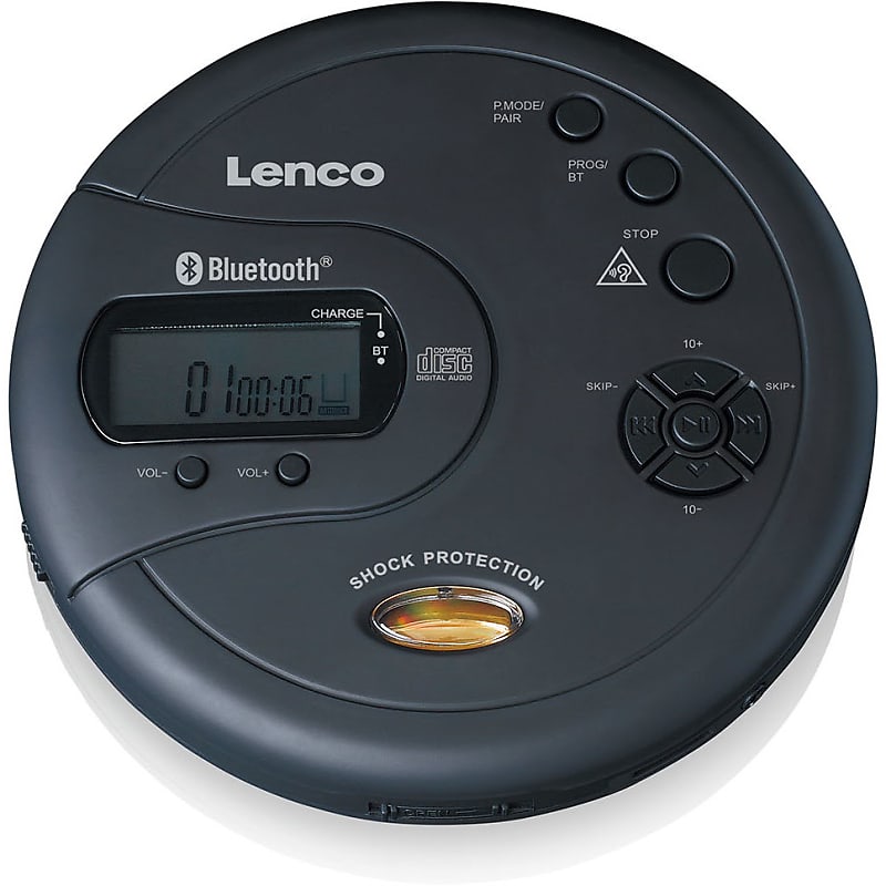 Lenco CD-300 Portable CD Reverb Player | Bluetooth with UK