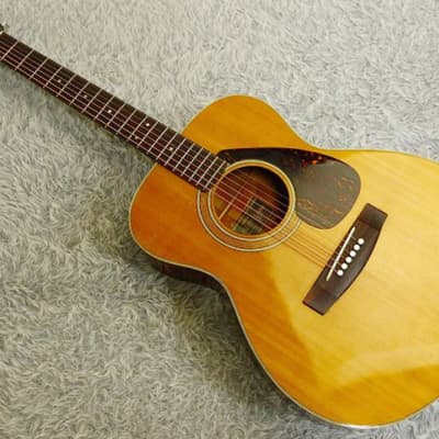 1974 made Vintage Acoustic Guitar Yamaha FG-200F Rare Black Label