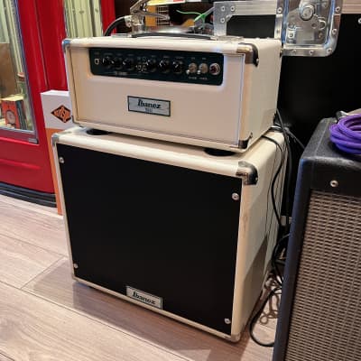 Ibanez TSA15H 15W Guitar Amp Head & CAB with TS 2010s - White for sale