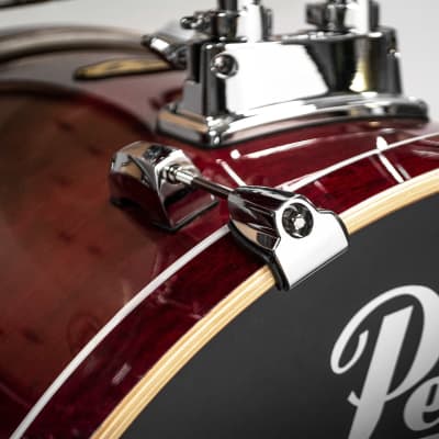 Pearl Vision SST Maple 12/13/16/18/22/14 Red Lacquer Drum Set image 11
