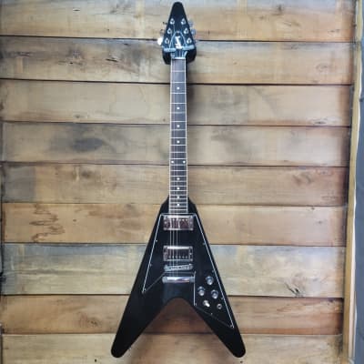 2023 Gibson USA 70's Flying V (Pre-Owned) - Black w/ Hard Case image 5