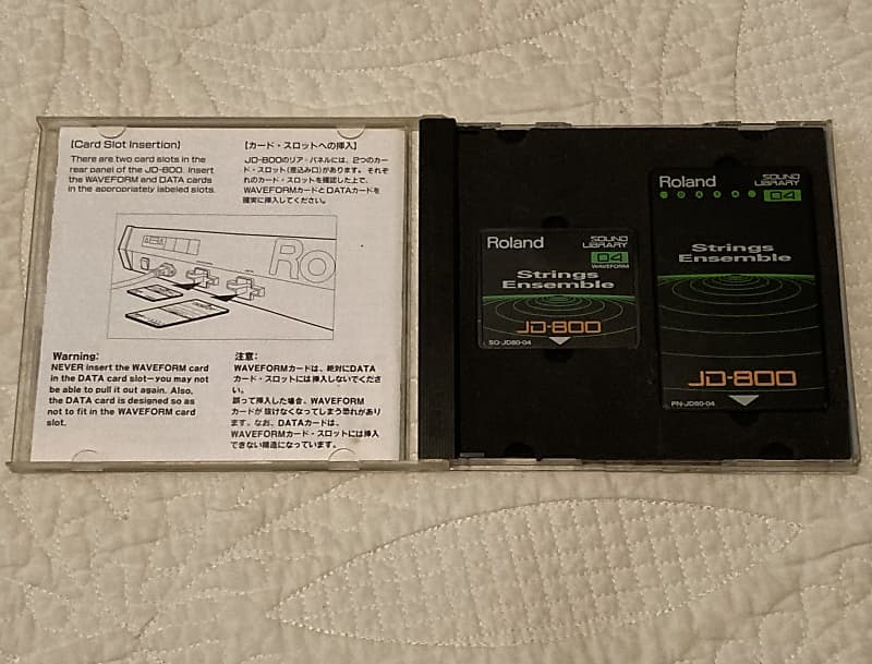 鍵盤楽器 Roland SL-JD80-04 Strings EnsembleJD-800 Roland SL-JD80-04 Strings Ensemble ROM Card Set Compatible