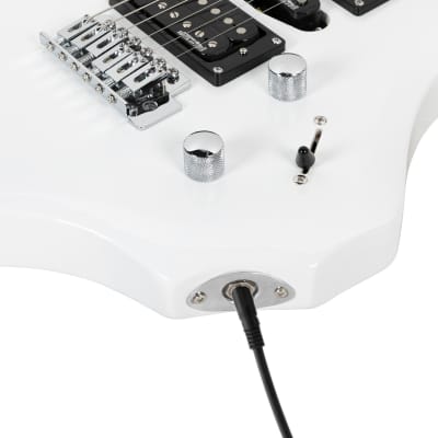 （Accept Offers）Glarry Burning Fire Style Ⅱ Upgrade 6 Strings Electric Guitar White image 6