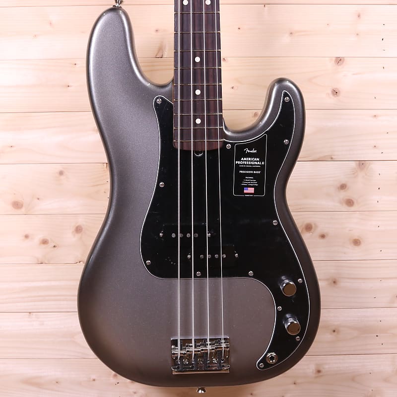 Fender American Professional II Precision Bass - Rosewood Fingerboard, Mercury image 1