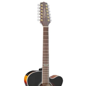 Takamine GJ72CE-12BSB Jumbo Cutaway 12-String Acoustic-Electric Guitar image 3