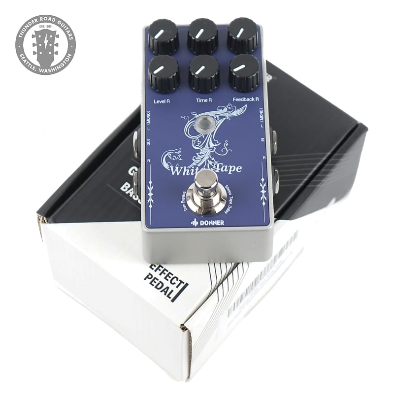 Used Donner White Tape Delay Pedal Reverb Canada